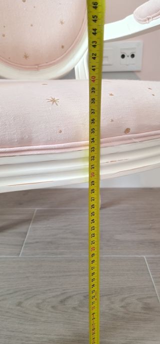 Sedia per bambini bianca shabby chic romantica