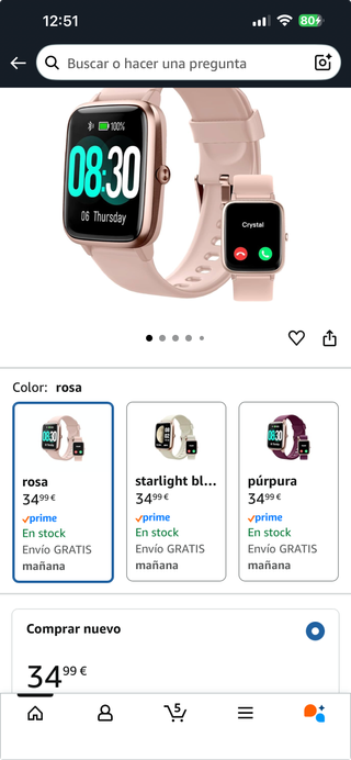 Reloj GRV Mujer - Dorado Rosa