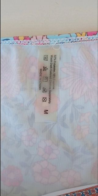 Bikini palabra de honor, estampado floral