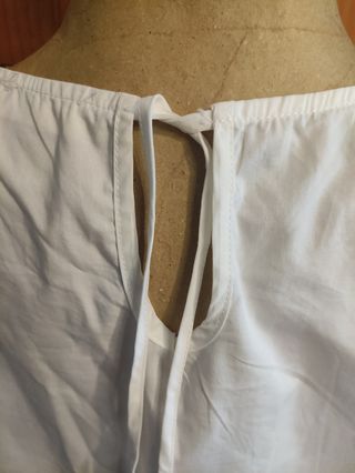 Blusa blanca Tacatuca - Talla L