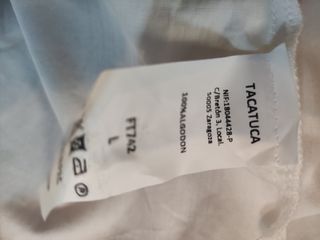 Blusa blanca Tacatuca - Talla L