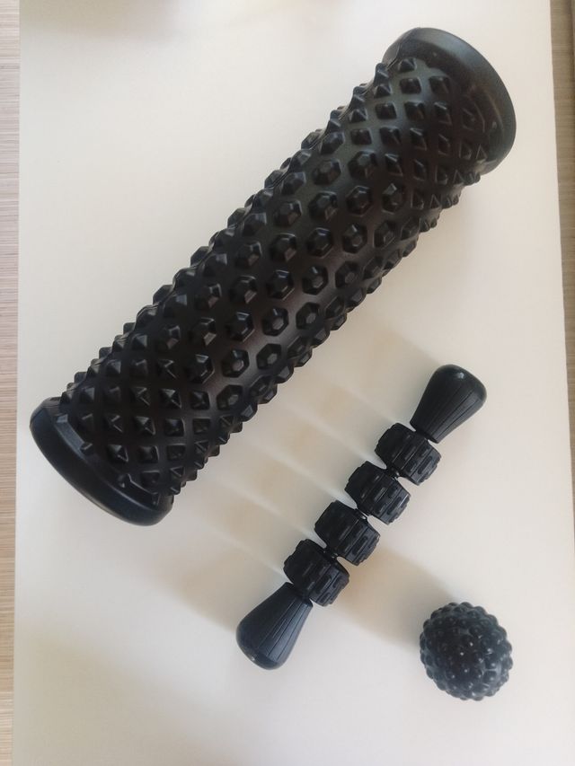 Kit Masaje: Rodillo, Roller, Bola