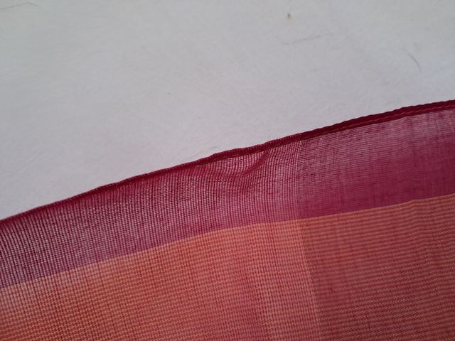 Fular naranja y rojo