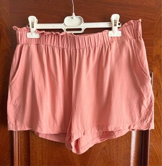 Shorts rosa mujer
