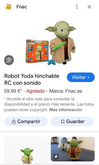Yoda inflable teledirigido
