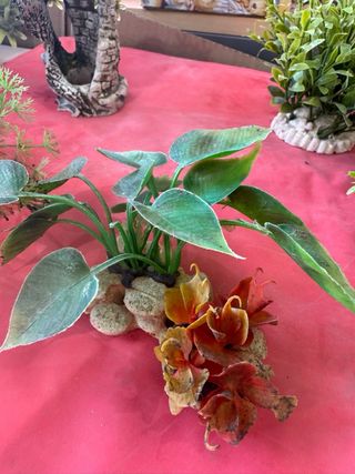 Plantas acuario plástico