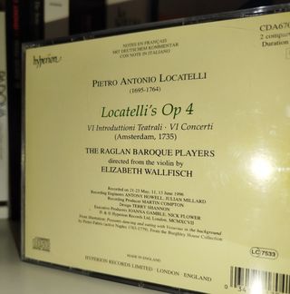 2CD Locatelli Op.4: Conciertos Violín