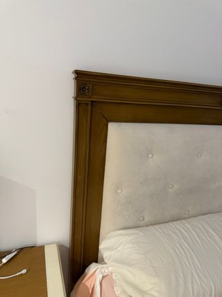 Cabecero cama 150cm - Beige/Marrón