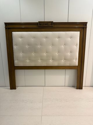 Cabecero cama 150cm - Beige/Marrón