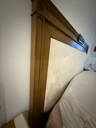 Cabecero cama 150cm - Beige/Marrón