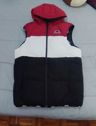 Chaleco ellesse rojo-negro
