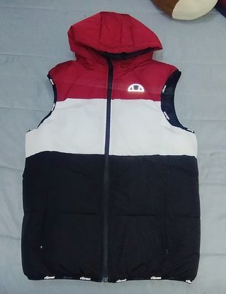 Chaleco ellesse rojo-negro