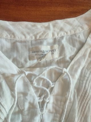 Blusa Ralph Lauren blanca talla XS