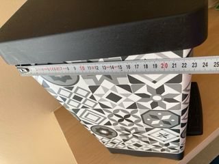 Cubo basura Cubik - Pedal - Gris/Negro