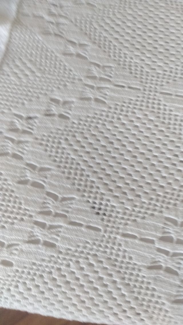 Copriletto cotone ricamato - shabby chic