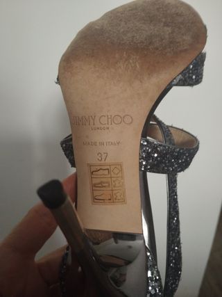 Sandalias Jimmy Choo plateadas