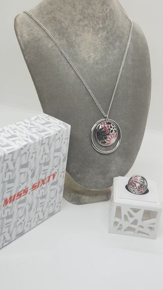 Collar y anillo Miss Sixty - Plata y rosa