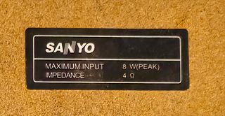 Altavoces Sanyo - Madera, sonido nítido