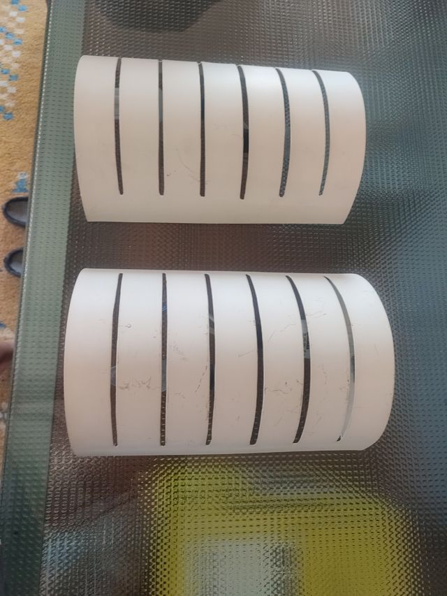 2 Lamparas pared exterior blancas