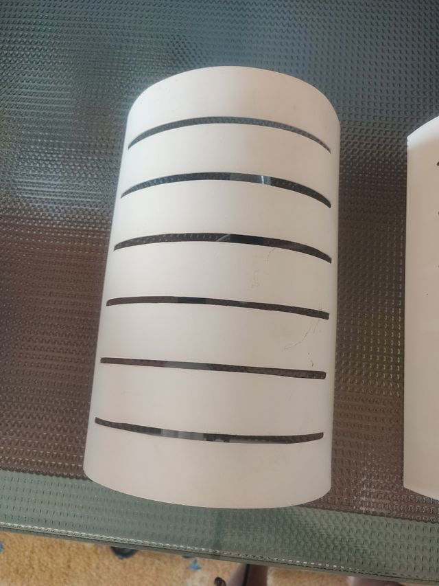 2 Lamparas pared exterior blancas