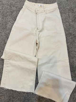 Vaqueros Mango blancos