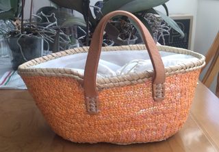 Mini capazo de mano - Bolso rafia
