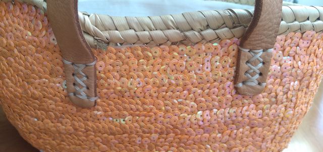 Mini capazo de mano - Bolso rafia