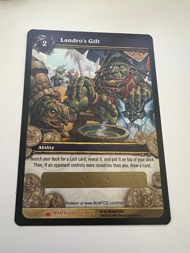 Landro’s Gift - Carta del WoW