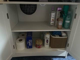 Mueble baño blanco - Armario madera