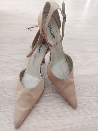 Tacones Melanie beige n.39