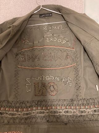 Cazadora Zara militar verde - M