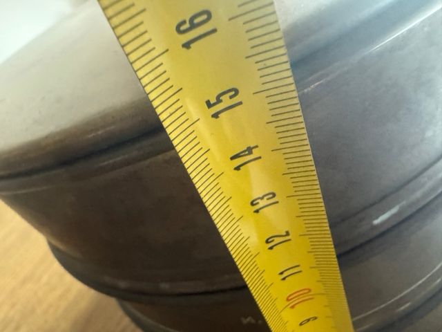 Contenitore scientifico ottone vintage