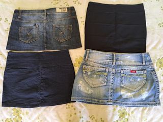 4 Minifaldas - Talla M L