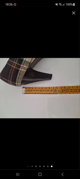 Zapatos tacón cuadros T.40