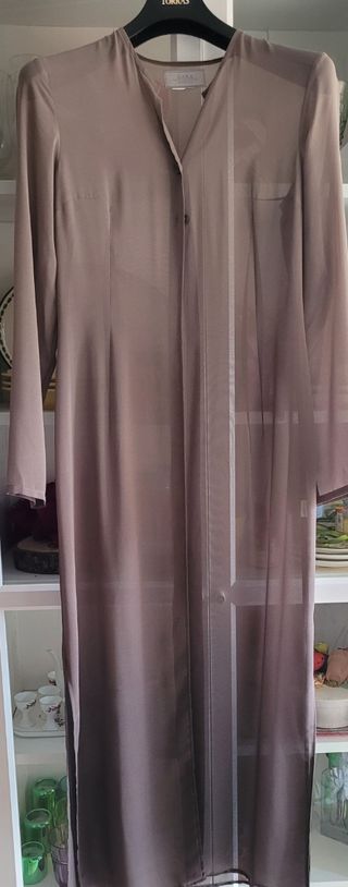 Vestido Zara marrón claro - Fiesta