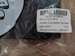 Mono Polartec frío talla M-S