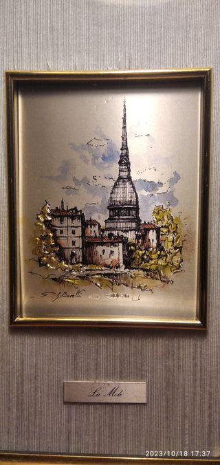 Quadretto Argento 999 - La Mole