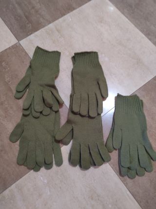 Guantes militares oliva (5 pares)
