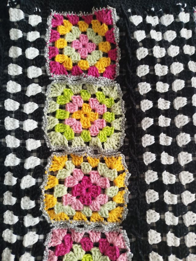 Borsa uncinetto granny square
