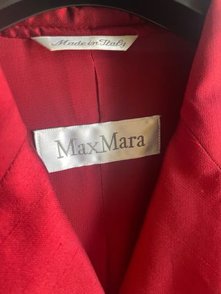 Blazer Max Mara vintage Rosso 100% Seta