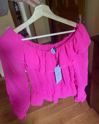 Blusa Zara rosa - Talla S