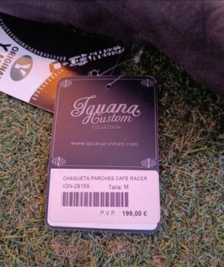 Chaqueta moto cuero marrón