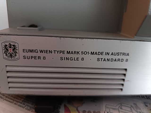 Proiettore Super 8 Eumig Mark 501 Vintage