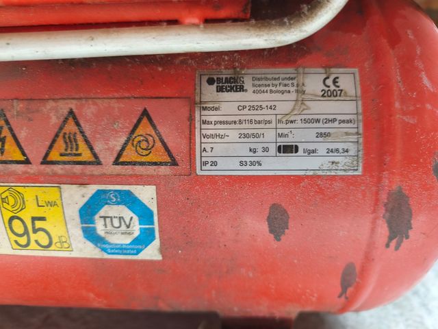 Compresor aire 2HP 25L