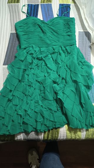 Vestido verde fiesta