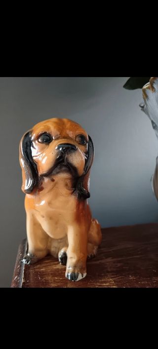 Statuetta cane vintage