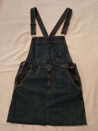 Peto vaquero azul - minifalda