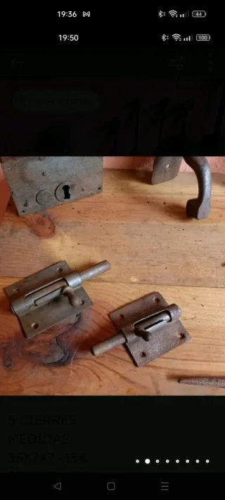 Cierres antiguos de hierro y mas