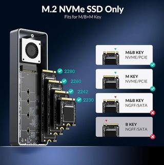 GAM2-U4 USB4 NVMe - Caja 40Gbps