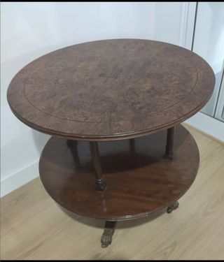 Mesa auxiliar vintage de madera